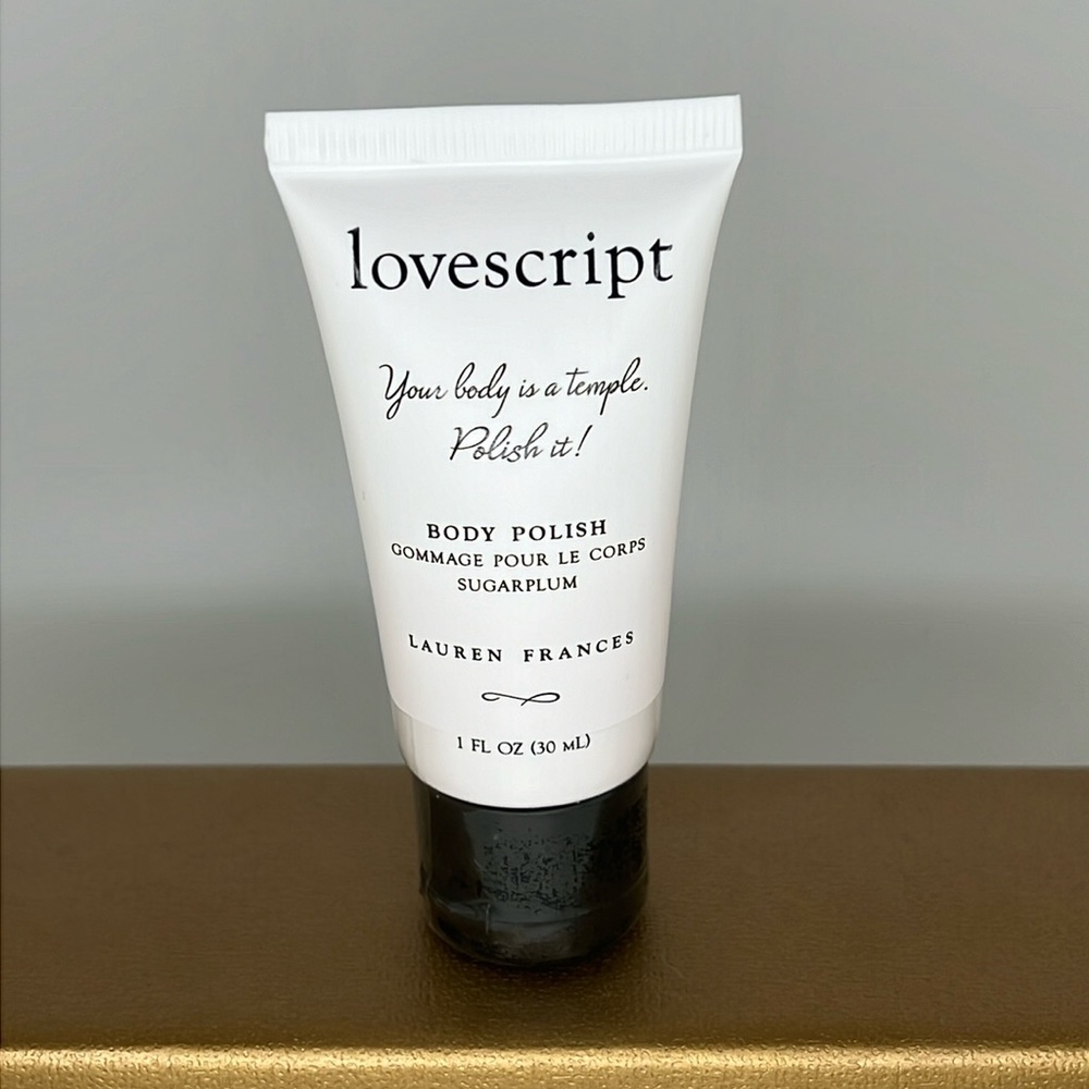 🟨 $5 when bundled lovescript sugarplum body polish